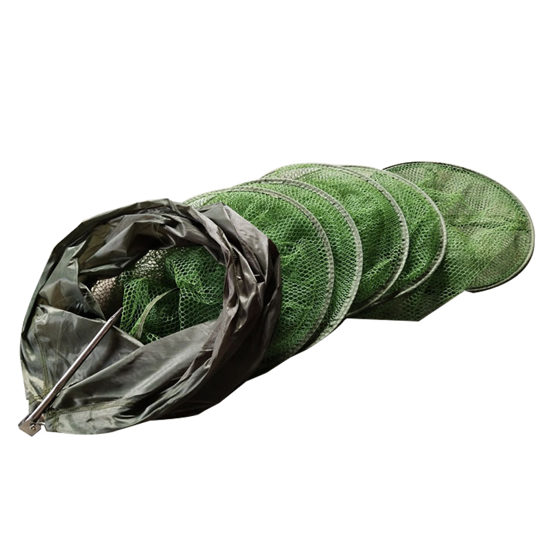 Fishing Equipment Net - พับตกข่ายสำหรับตกปลา Tackle แหวนอลูมิเนียม Quick Quick-แห้งกุ้งปลากาวกรงตาข่ายจับกุ้งตกข่ายสำหรับตกปลา Tackle