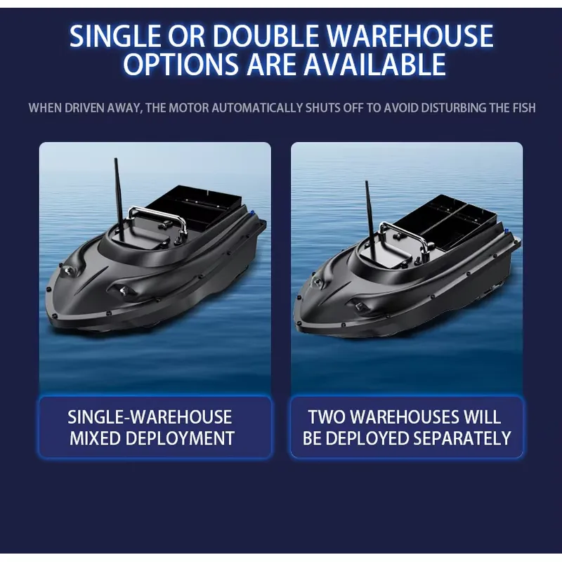 Fish Finder - เรือตกปลาพร้อมระบบนำเหยื่ออัตโนมัติ ควบคุมระยะไกล ค้นหาปลาด้วย GPS สำหรับตกปลาคาร์พ