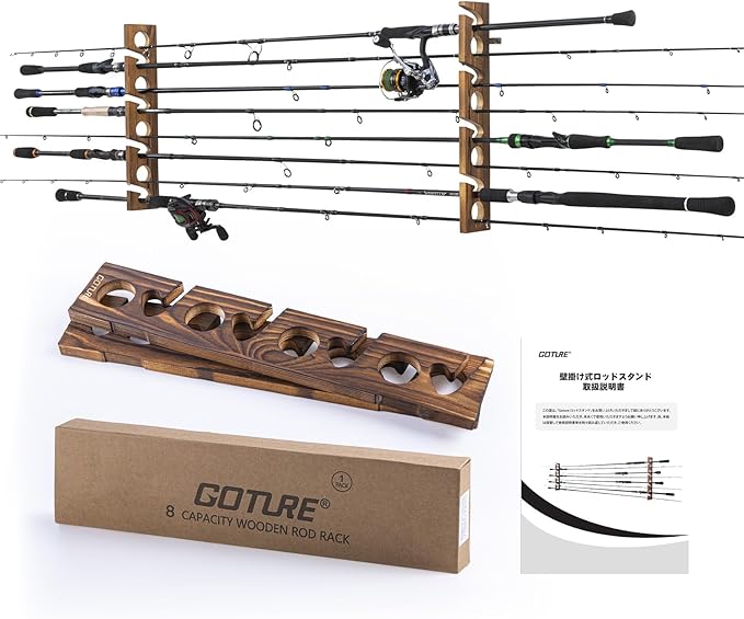 Fishing Equipment Holder - Goture ไม้ผู้ถือ Rod ตกปลา 8 หลุม