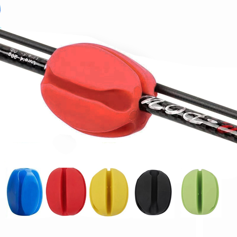 Fishing Equipment Holder - สายรัดซิลิโคนสำหรับคันเบ็ด 2 ชิ้น แบบ 5 รู