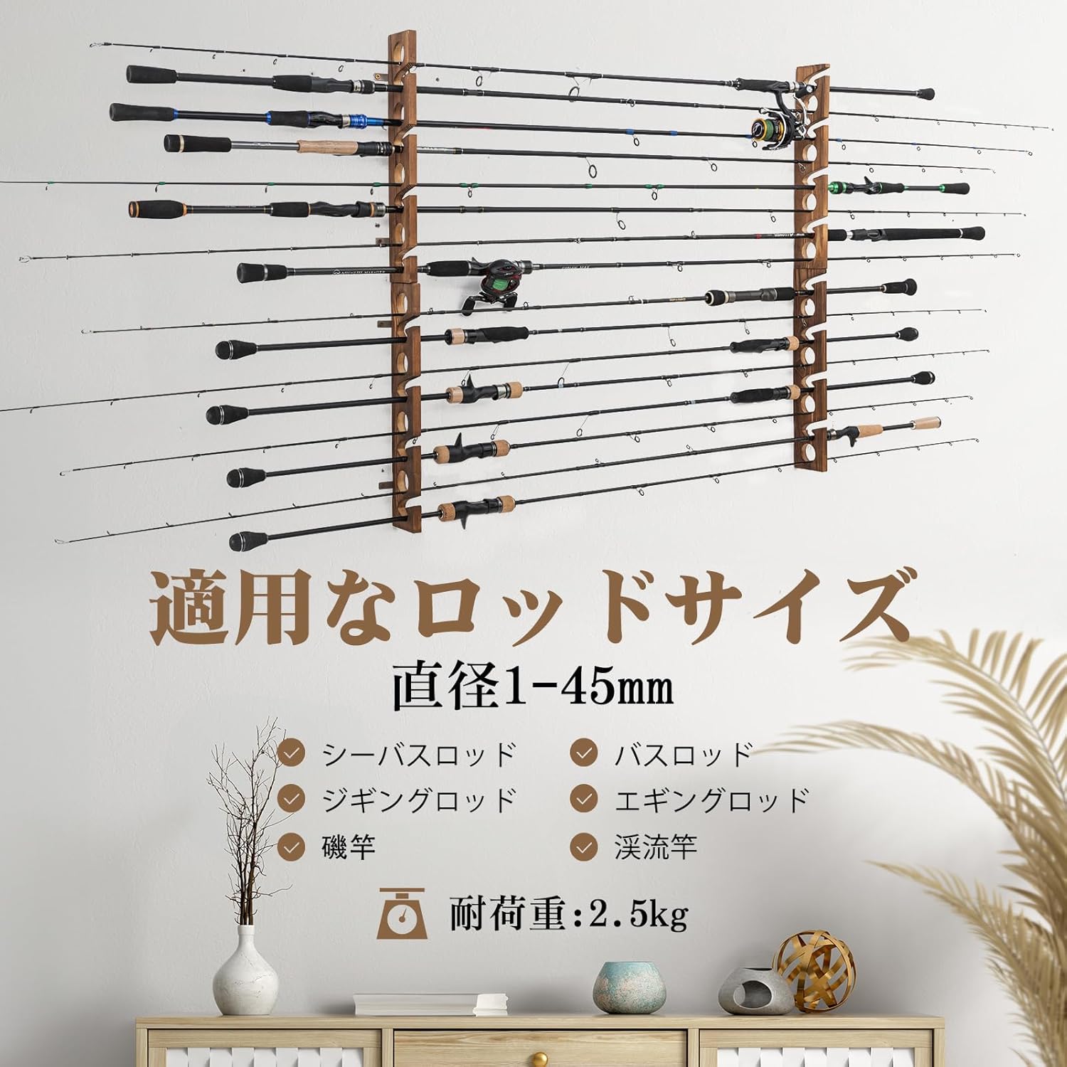 Goture ไม้ผู้ถือ Rod ตกปลา 8 ห - Fishing Equipment Holder บทวิจารณ์และราคา