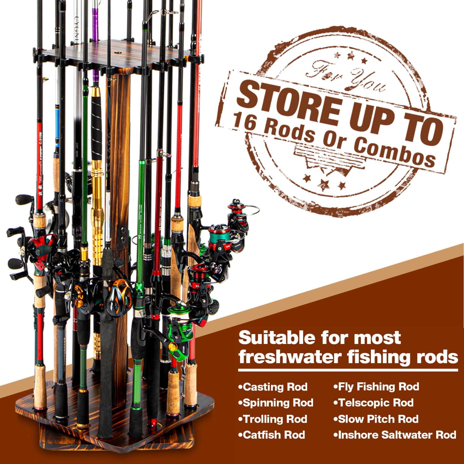 ที่วางเบ็ดตกปลาสำหรับโรงรถชั้น - Fishing Equipment Holder บทวิจารณ์และราคา